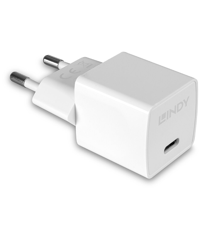 Incarcator Lindy USB Type-C PD 20W "LY-73410" (timbru verde 0.18 lei)