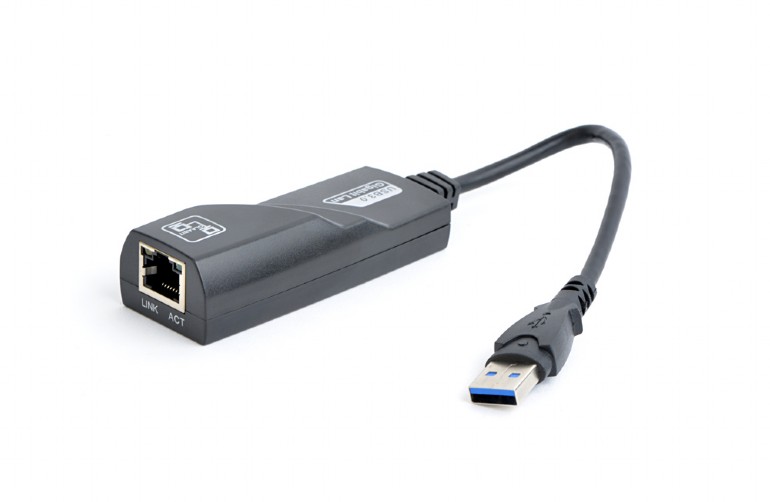 ADAPTOR RETEA GEMBIRD , extern, USB 3.0, port RJ-45, 1000 Mbps, "NIC-U3-02" (timbru verde 0.18 lei)
