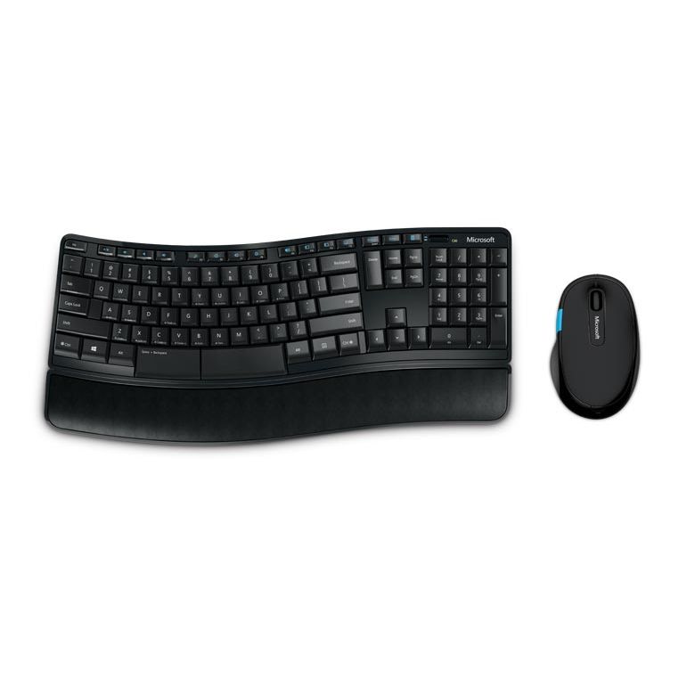 Kit TASTATURA si Mouse Microsoft, "Sculpt Comfort", wireless, 104 taste format standard, mouse , 3/1 butoane, negru, "L3V-00021" (timbru verde 0.8 lei)