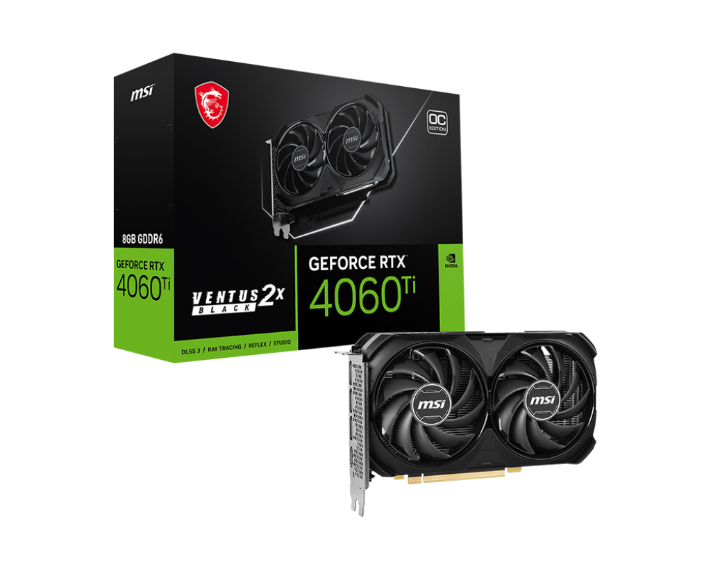 PLACI VIDEO MSI MSI GeForce RTX 4060TI VENT 2X OC 8GB "RTX4060TI VE 2X OC"