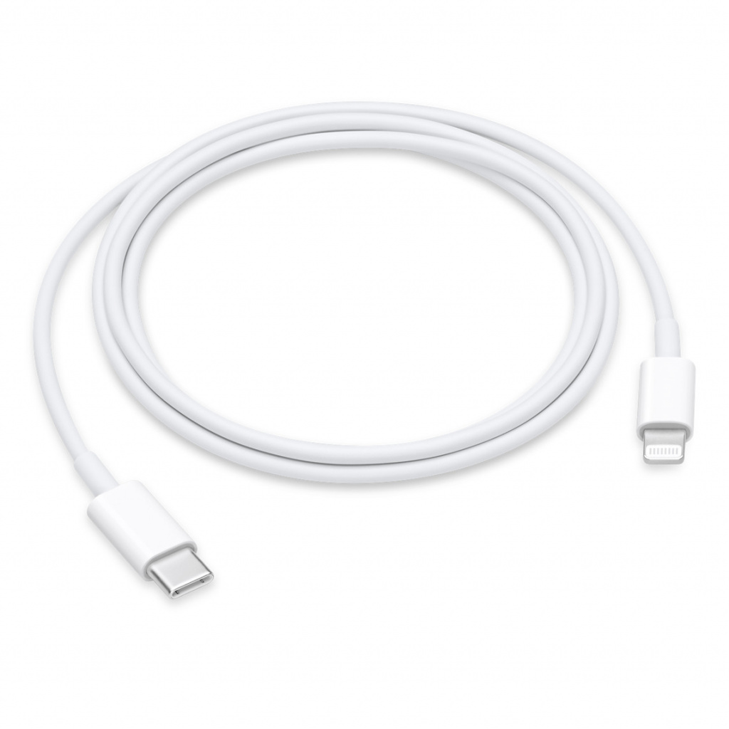 CABLU alimentare si date smartphone Apple, Lightning (T) la USB Type-C (T), cauciuc, lungime 1 m, alb, "muq93zm/a" (timbru verde 0.08 lei)