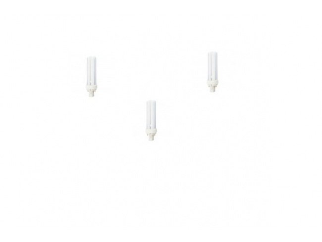 BEC fluorescent Panasonic, soclu G24D-1, putere 13W, forma liniar, lumina alb calda, alimentare 220 - 240 V, "FDS13E27/2D" (timbru verde 0.45 lei)