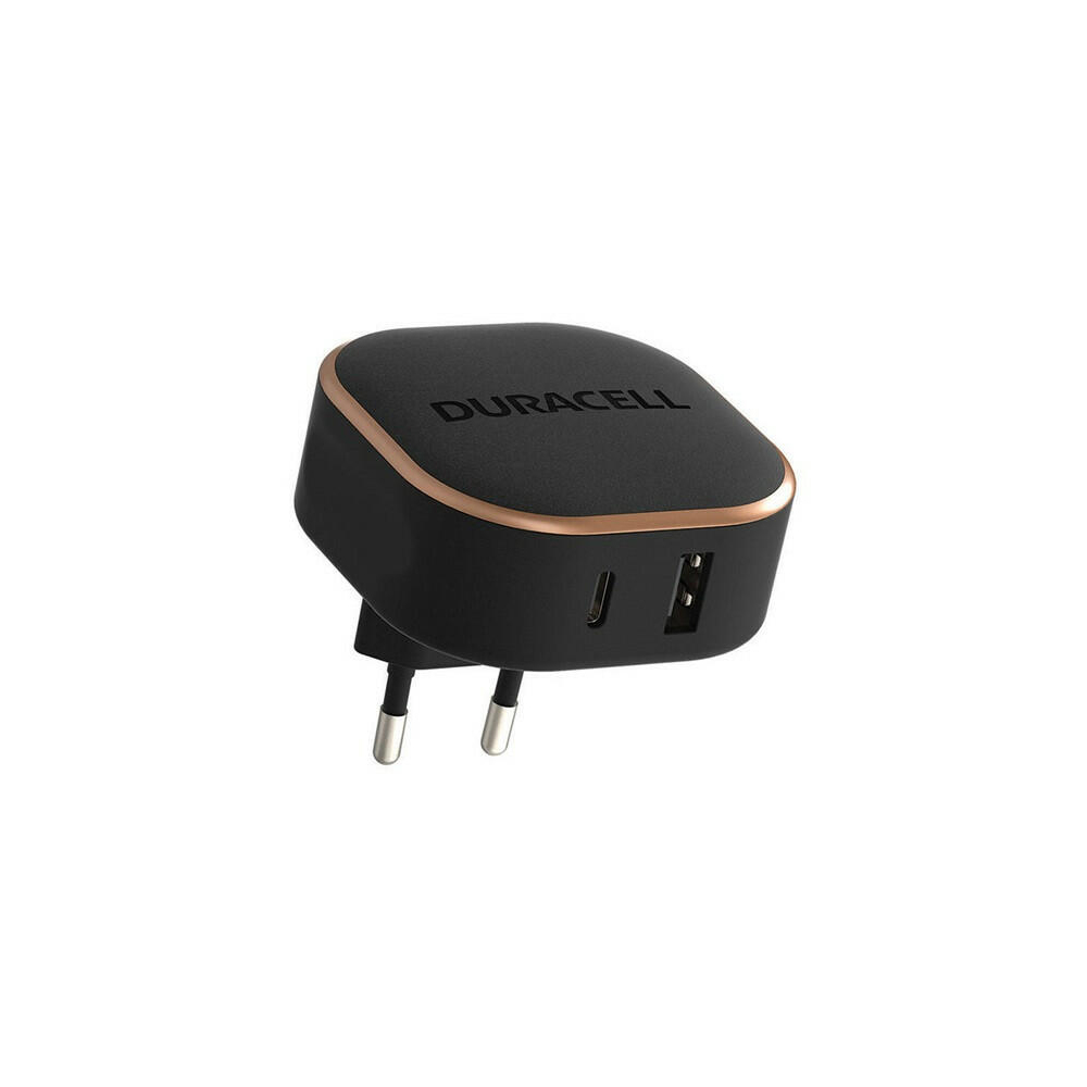Incarcator Duracell USB-A + USB-C PPS 30WBlack "DRACUSB20-EU" (timbru verde 0.18 lei)