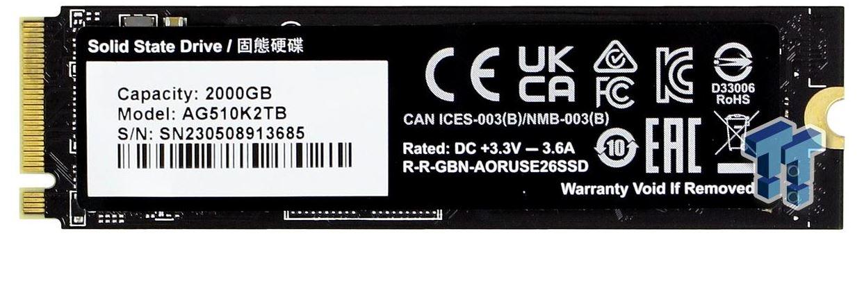 SSD GIGABYTE AORUS GEN5 2TB NVMe 2.0 "AG510K2TB G10"