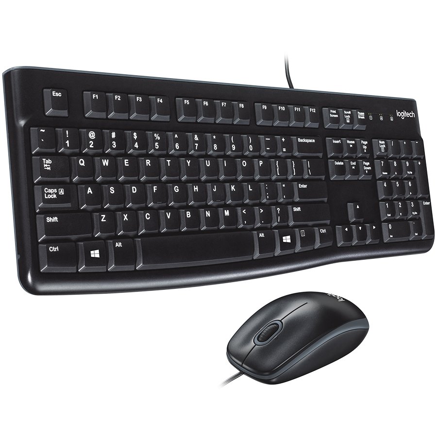 LOGITECH MK120 corded Desktop black USB - NSEA (US), "920-002562" (timbru verde 0.8 lei)