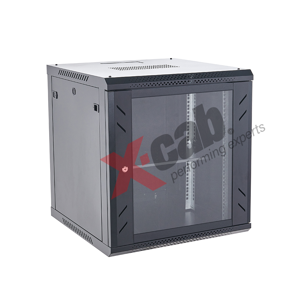 Cabinet metalic de perete 19”, tip rack wallmount, 15U 600x600 mm, Xcab S Negru "Xcab-15U60S.9004"