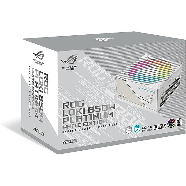 SURSA ASUS ROG LOKI 850W 80+Platinum "ROG-LOKI-850P-WHITE-SFX-L-GAMING" timbru verde 2 lei