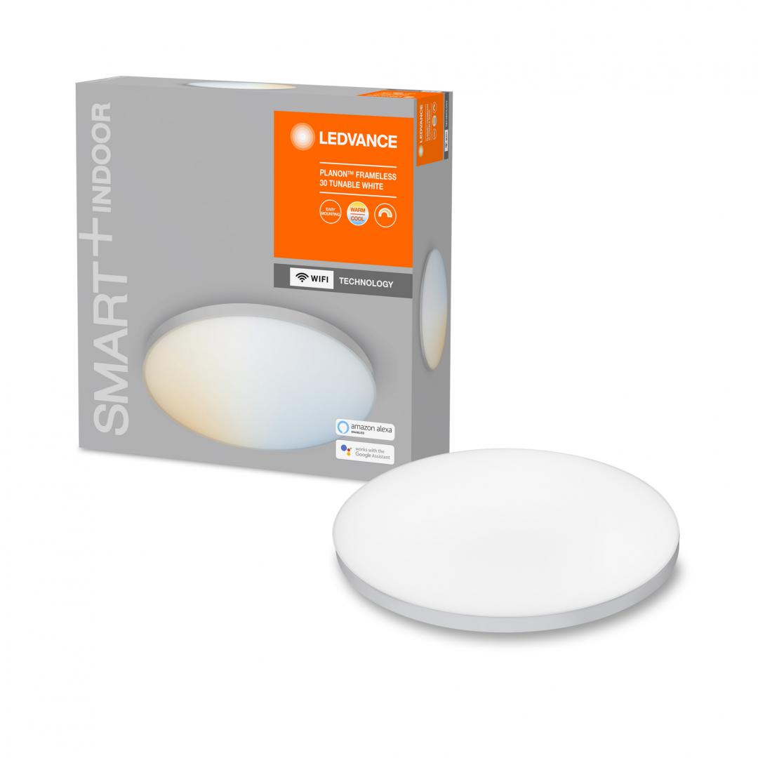 PLAFONIERA smart OSRAM, LED, soclu integrat, putere 20 W, tip lumina alb, 1700 lumeni, alimentare 220 - 230 V, "000004058075484672" (timbru verde 0.8 lei)
