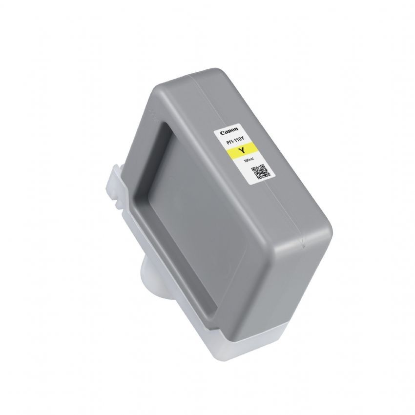 Cartus Cerneala Original Canon Yellow, PFI-110Y, pentru IPF TX-2000|IPF TX-3000|IPF TX-4000, 160ml, (timbru verde 1.2 lei),NOPP, "CF2367C001AA"