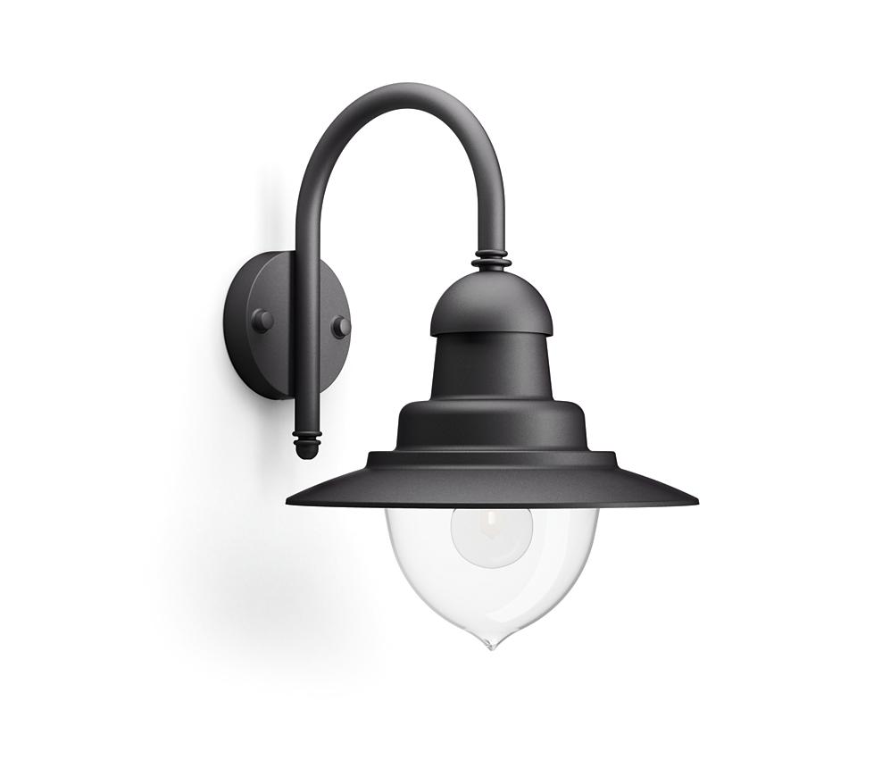 RAINDROP WALL LANTERN BLACK 1X60W 230V "000008718696169872" timbru verde 2 lei