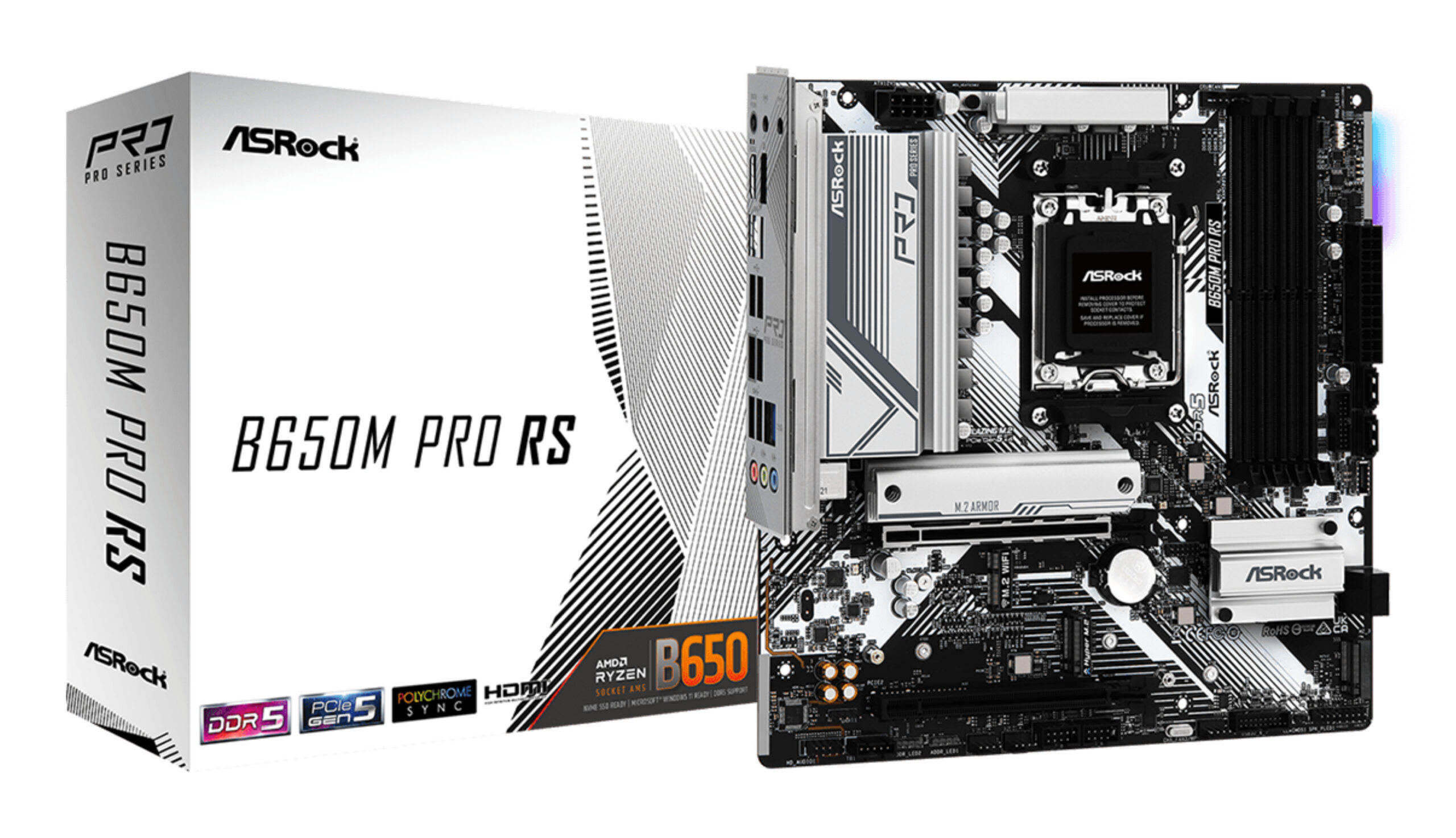 Placa de baza ASROCK B650M PRO RS AM5 mATX 4x DDR5 2.5G LAN "B650M PRO RS"