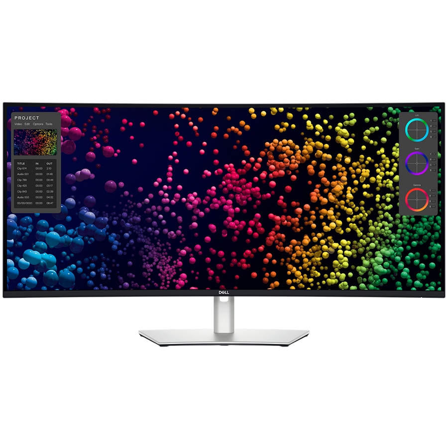 Monitor LED DELL UltraSharp U4025QW 40" Curved, 5120x2160, WUHD, 120Hz, IPS, 21:9, 1000:1, 450 cd/m2, 8ms/5ms, DP, HDMI, 2xTHB4, 3xUSB-C, 5xUSB-A, RJ-45, 2x 9W "U4025QW-05" (timbru verde 7 lei)
