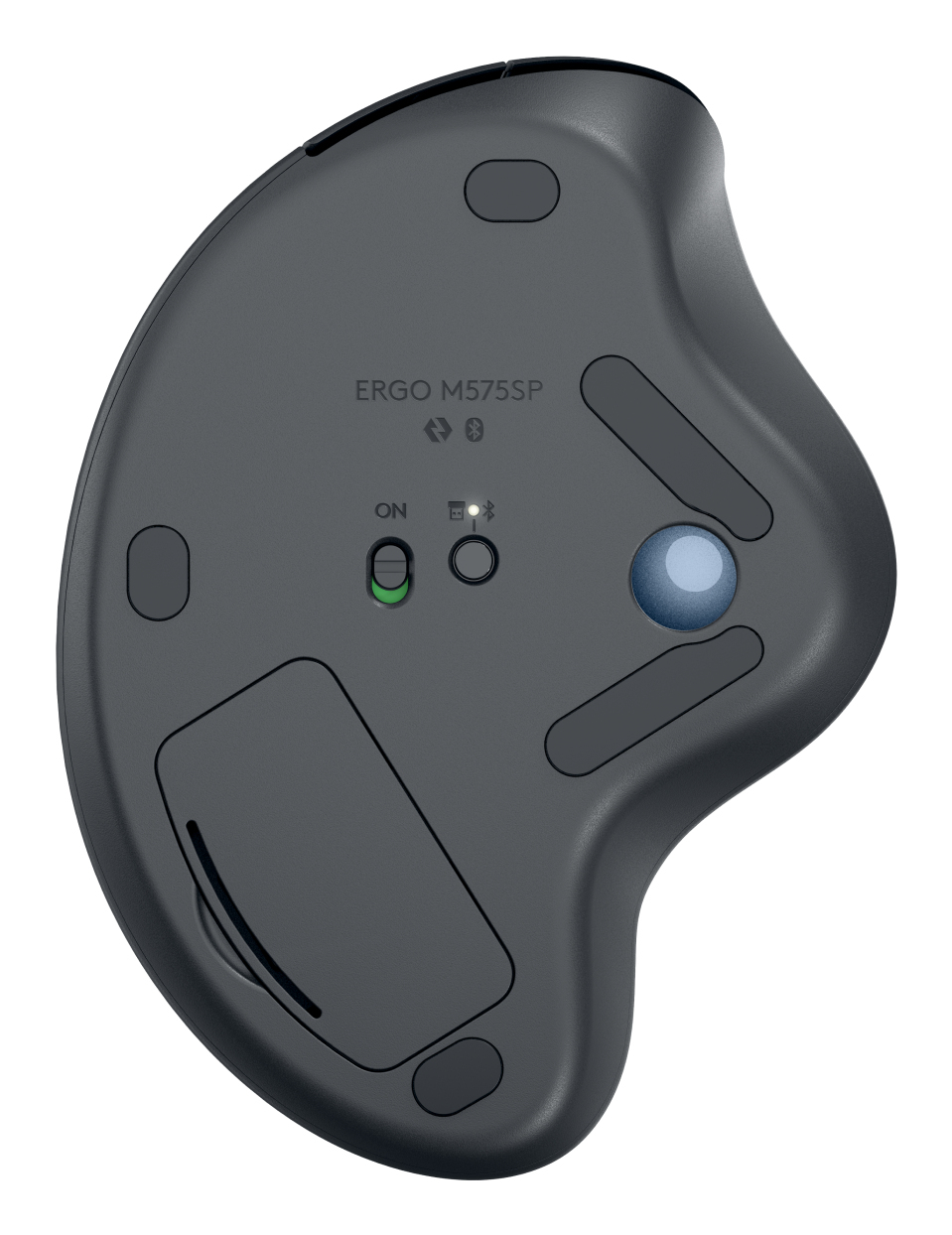 LOGITECH ERGO M575S Wireless Trackball - GRAPHITE+BLUE BALL - BT - EMEA28-935"910-007029" - imagine 6