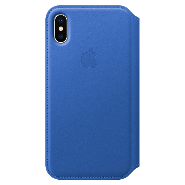 HUSA Smartphone Apple, pt iPhone X, tip back cover (protectie spate), piele, ultrasubtire, albastru, "mrge2zm/a"