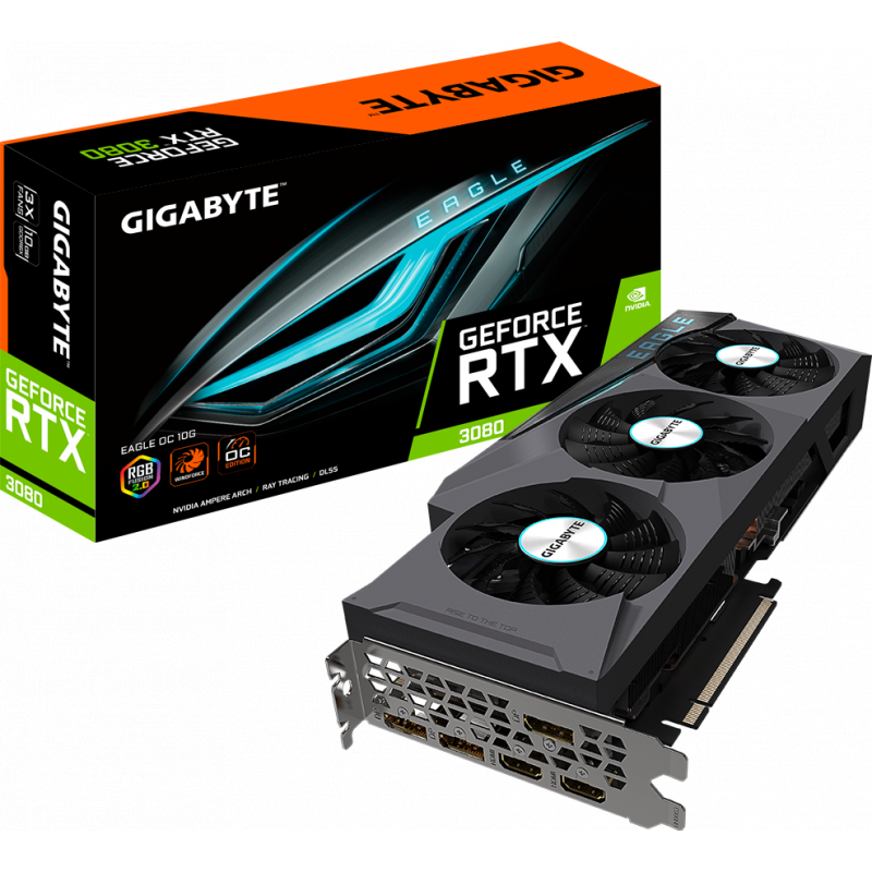 VGA GB GeForce RTX 3080 EAGLE OC 10G LHR, "N3080EAGLE OC-10G2"