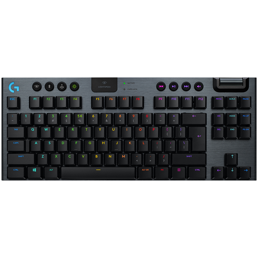 LOGITECH G915 TKL LightSpeed Wireless RGB Mechanical Gaming Keyboard Tactile Switch US INT, "920-009503" (timbru verde 0.8 lei)