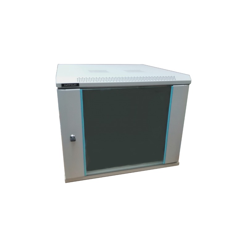 Rack 6U 600x600, montare pe perete, usa din sticla, panouri laterale detasabile si securizate, dezasamblat, culoare gri RAL 7035, DATEUP "MP.6606.9000"