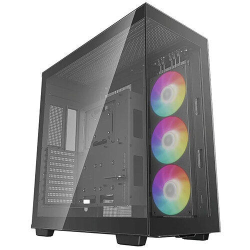 CARCASA DeepCool "CH780", Tower, ATX, fara sursa, 1xfan, USB 3.2 gen 1 x 4, USB Type-C x 1, audio, PSU shroud,9 sloturi expansiune,iluminare ARGB, negru "R-CH780-BKADE41-G-1" (timbru verde 0.08lei)