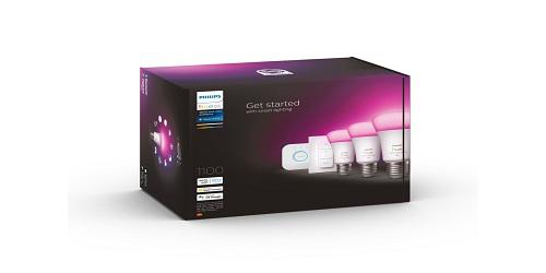 Set 3 BEC smart LED Philips, soclu E27, putere 9 W, forma clasic, lumina alb multicolora, alimentare 220 - 240 V, "000008719514291355" (timbru verde 1.35 lei)