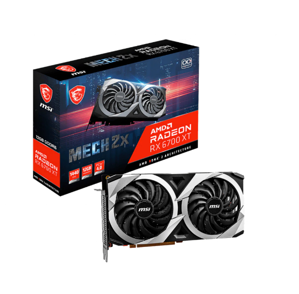 PLACA VIDEO MSI "Radeon RX 6700 XT MECH 2X 12G", 12 GB GDDR6 192 biti, PCI Express 4.0 x 8, HDMI DisplayPort x 3, sistem racire aer, "RADEON RX 6700 XT MECH 2X 12G"
