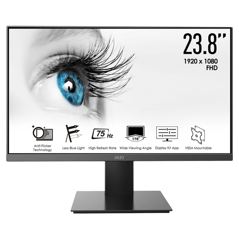 MSI PRO MP241X 24inch VA 1920x1080 75hz 5ms HDMI D-Sub Black "PRO MP241X" (timbru verde 7 lei)
