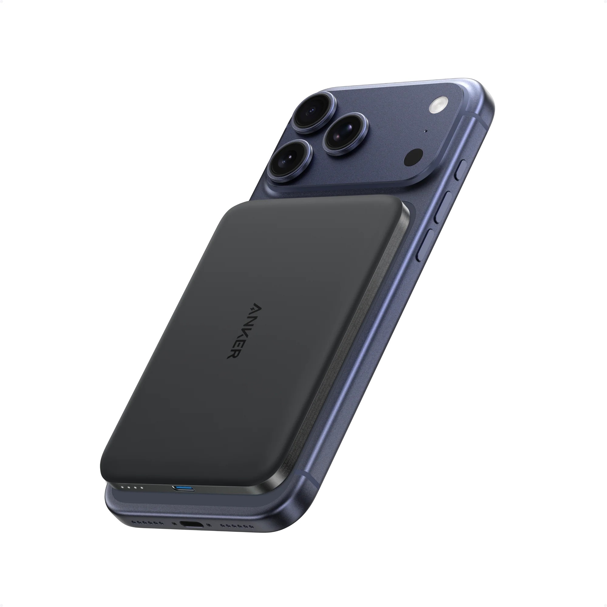 POWER BANK Anker "Nano" 5.000 mAh, 15W MagGo, slim, magnetic, wireless, 1 x USB-C incarcare, 122g, negru, "A1665HO1" (timbru verde 0.98 lei) - 0194644321808