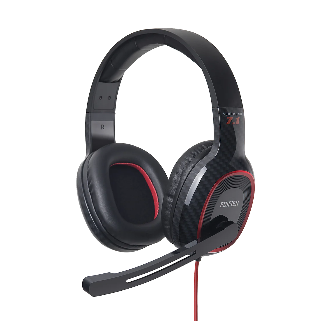 CASTI Edifier, cu fir, gaming, utilizare multimedia, microfon pe casca, detasabil, conectare prin USB 2.0, LED RGB, dual mode, negru, "G20-BK", (timbru verde 0.8 lei)
