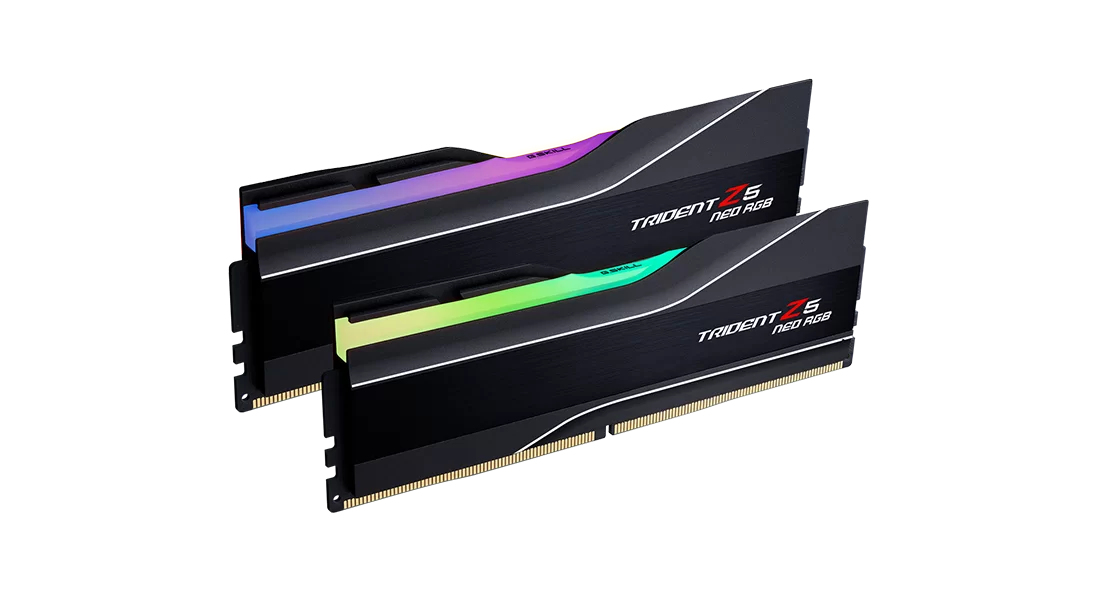 Memorie G.Skill DIMM 96 GB DDR5-5600 (2x 48 GB) dual kit, RAM Negru, Trident Z5 NEO RGB, EXPO "F5-5600J4040D48GX2-TZ5NR"