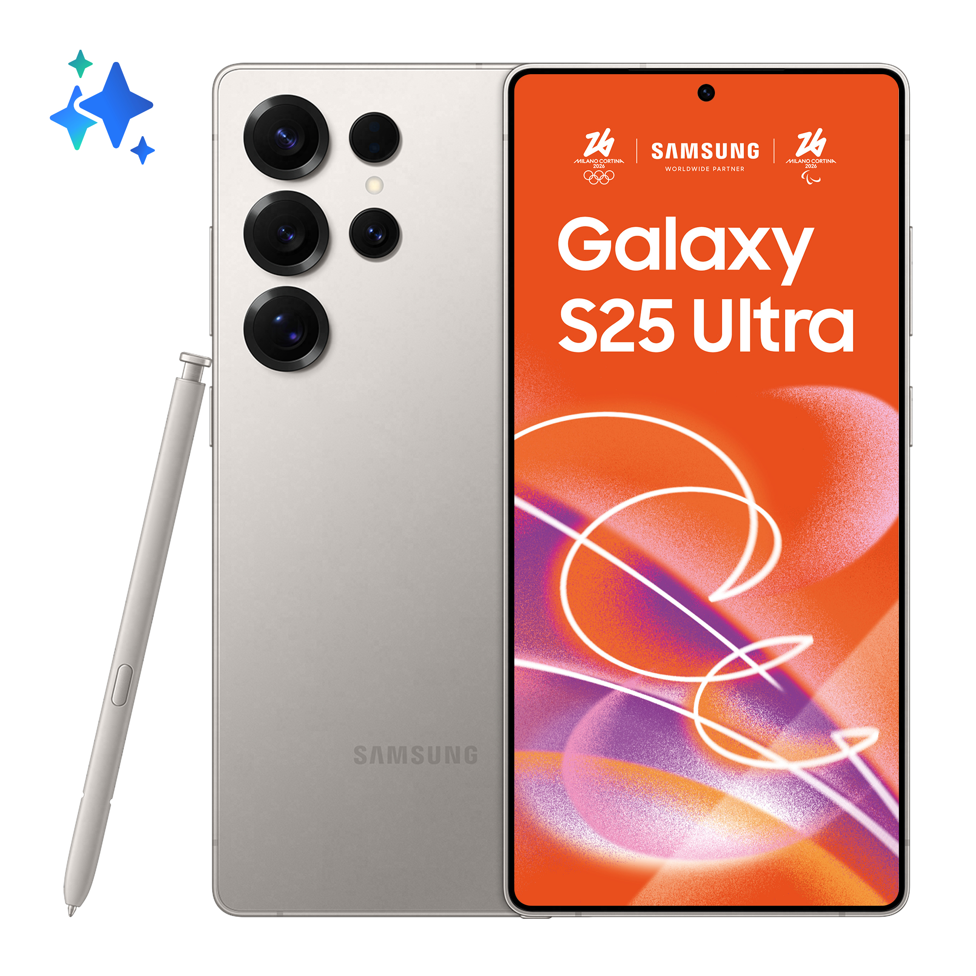 Smartphone Galaxy S25 Ultra 256GB 12GB RAM 5G Dual SIM Titanium Gray "SM-S938BZTDEUE" (timbru verde 0.45 lei)