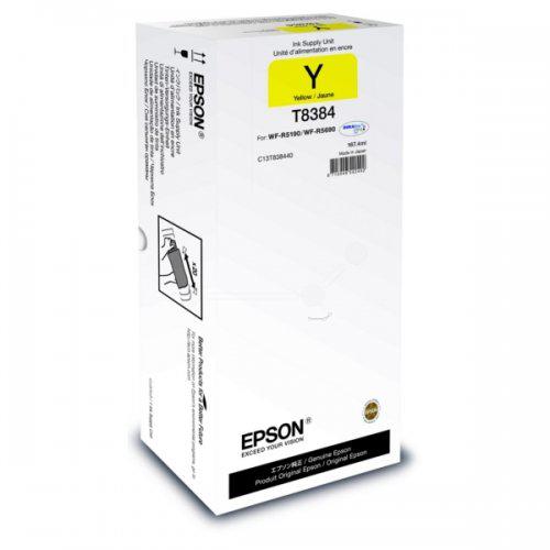Cartus Cerneala Original Epson Yellow, T838440, pentru Work Force R5190|5190dtw|5690dtwf, 20k, incl.TV 1.2incl.TV, "C13T838440"