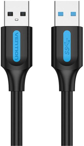 Cablu USB Vention, 0.5m, USB 3.0 A (T) la USB 3.0 A (T), PVC, negru, "CONBD" (timbru verde 0.08 lei) -6922794748804
