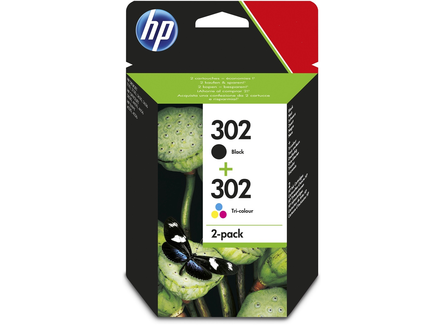 Cartus Cerneala Original HP Black/Color, nr.302, pentru DJ2130|D3639, , (timbru verde 0.3 lei), "X4D37AE"