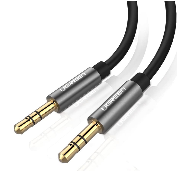 CABLU audio Ugreen, "AV119" stereo 3.5 mm jack (T) la 3.5 mm jack (T), 5m, conectori auriti, negru "10737" (timbru verde 0.18 lei) - 6957303817375