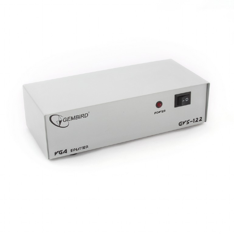 SPLITTER video GEMBIRD, split 2 monitoare la 1 PC, conector 1: VGA (M); conector 2: VGA (M) x 2, "GVS122" (timbru verde 0.8 lei)
