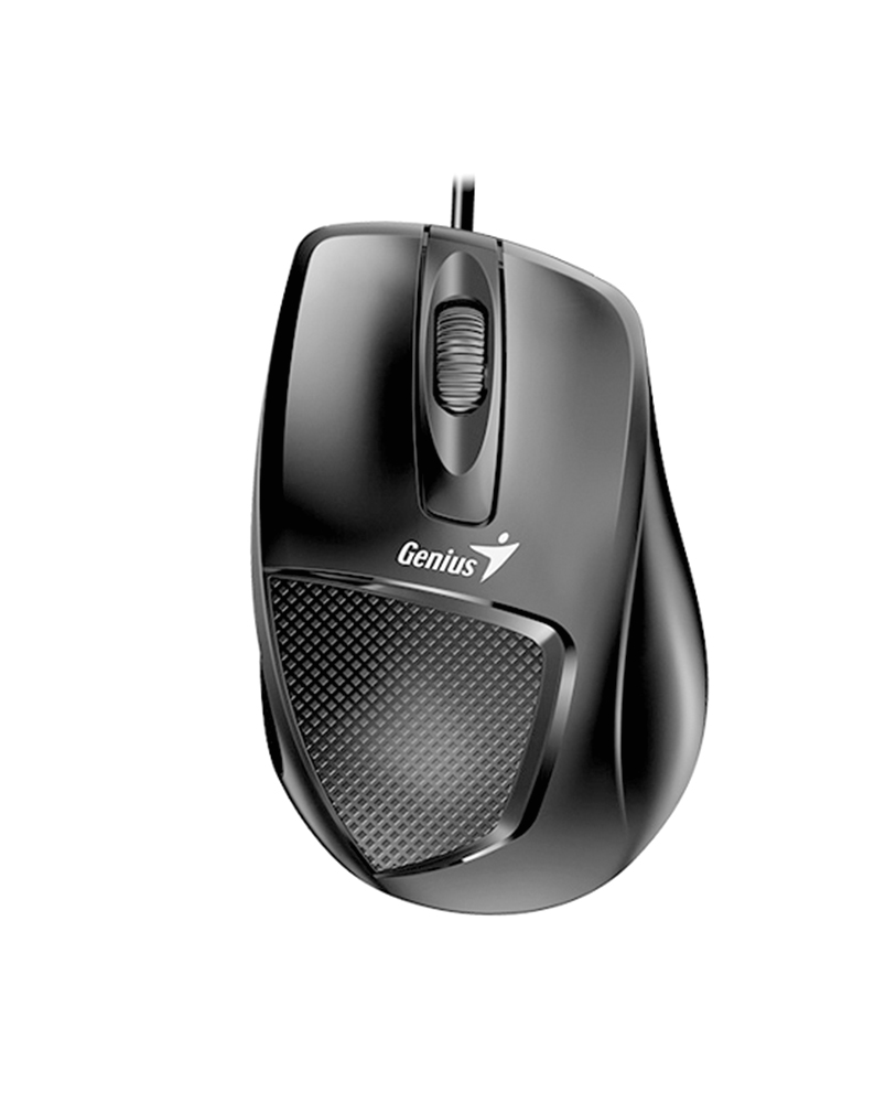 MOUSE Genius, "DX-150X", PC sau NB, cu fir, USB, optic, 1000 dpi, butoane/scroll 3/1, , negru, "31010231100" (timbru verde 0.18 lei)