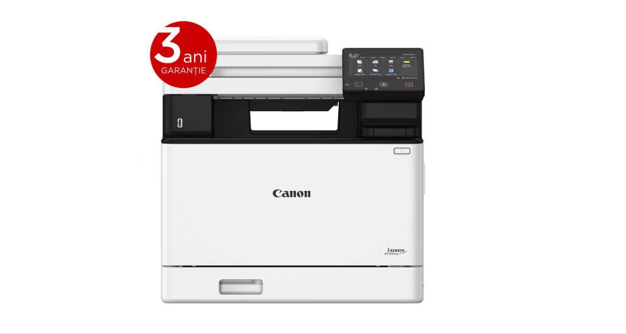 Multifunctional Laser Color Canon MF754CDW II,A4,Functii:Impr|Scan|Cop|Fax., Vit de Print Mono:33ppm, Vit de print color:33ppm,Conectiv:USB|Ret|WiFi, Duplex:Da,ADF:ADF(timbru verde 40 lei) "7185C010AA"