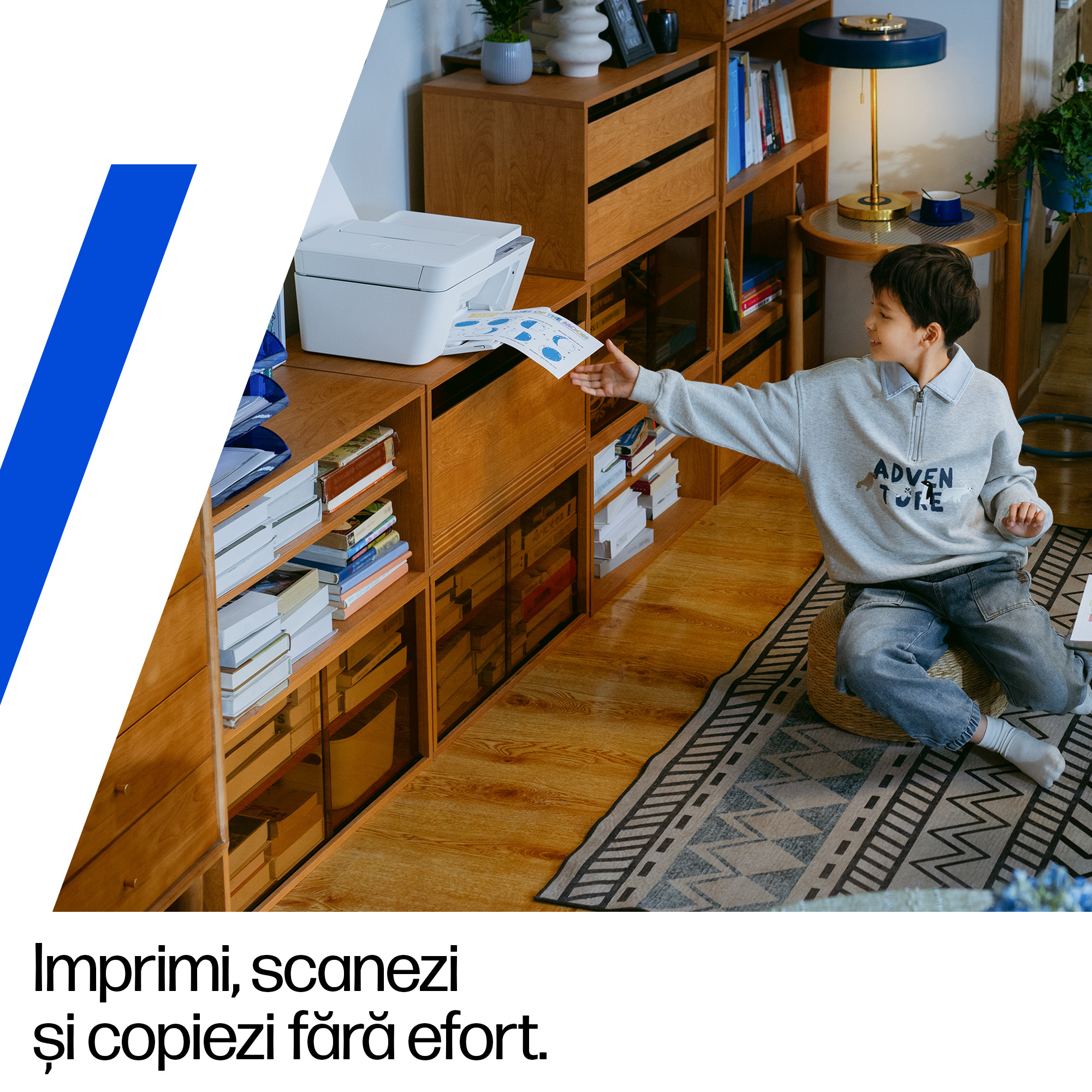 Multifunctional InkJet Color HP, DESKJET 4322, A4, Functii: Impr.|Scan.|Cop., Vit.Print. 8.5ppm, Conectivitate:USB|WIFI, White, , Duplex:Nu, ADF:ADF(incl.TV 8lei) "A24HNB" - imagine 5