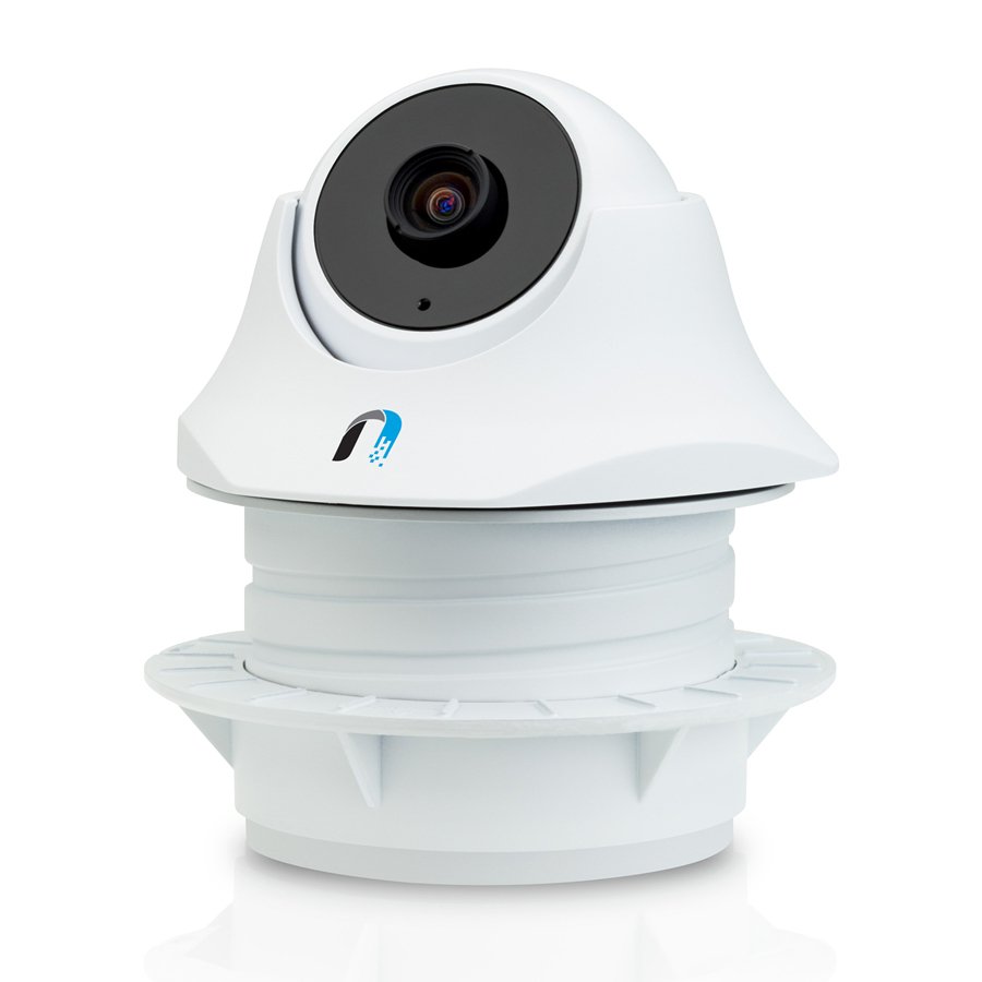 CAMERA IP UBIQUITI, dome, pt. interior, dist. IR 5 m, tip lentila fixa 1.96 mm, 1.3 Mpx, cu fir, microfon, PoE, carcasa plastic, slot SD card, "UVC-DOME" (timbru verde 0.8 lei)