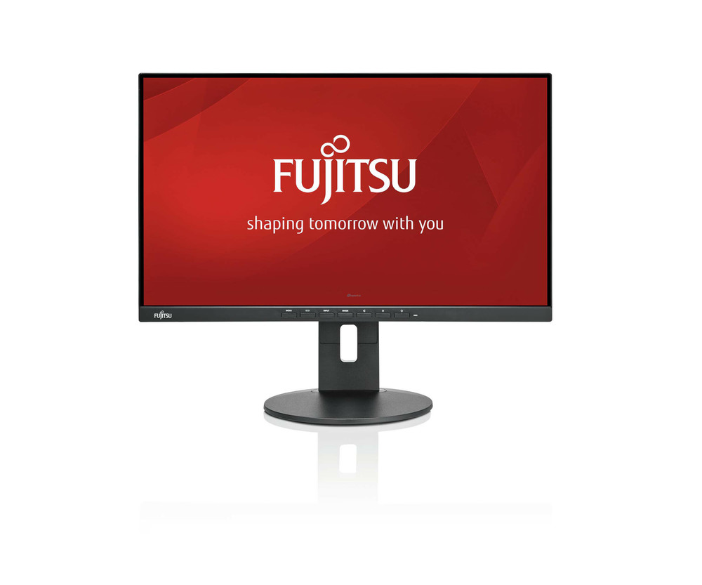 MONITOR Fujitsu 23.8 inch, home | office, IPS, Full HD (1920 x 1080), wide, 250 cd/mp, 5 ms, VGA | HDMI | Display Port, "S26361-K1643-V160" (timbru verde 7 lei)