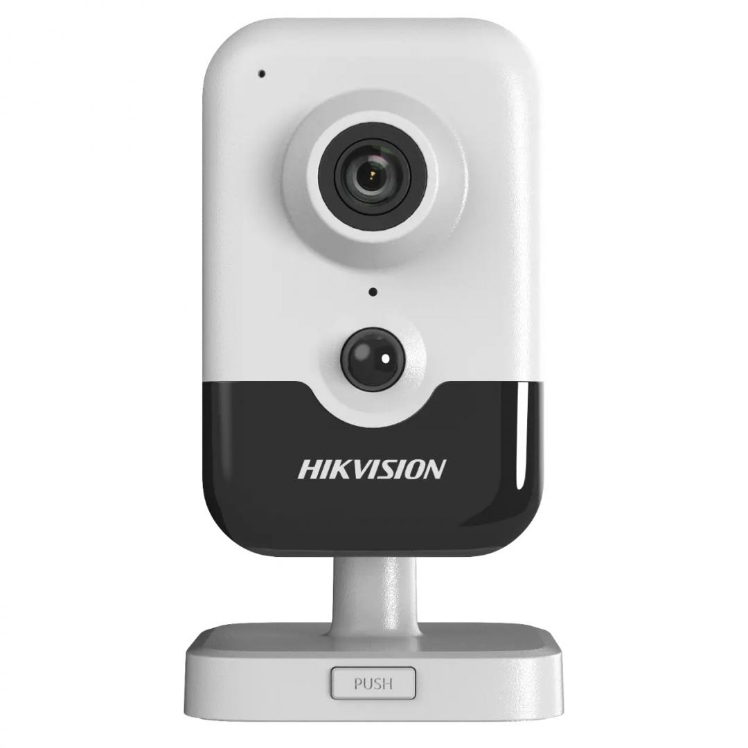 CAMERA IP Hikvision, cube pt. interior | exterior, dist. IR 10 m, tip lentila fixa 2.8 mm, 2 Mpx, microfon, PoE, slot SD card, "DS-2CD2421G0-IW28W" (timbru verde 0.8 lei)