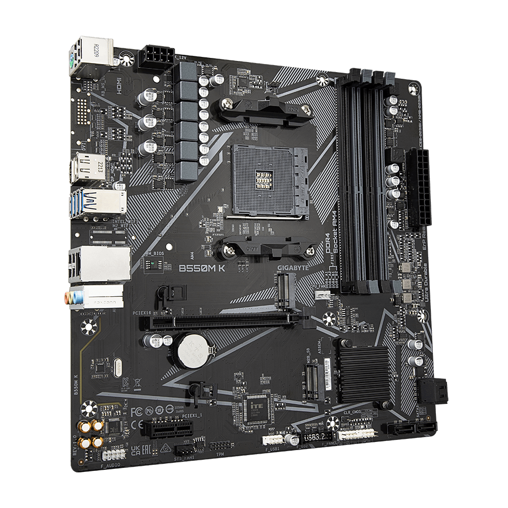 PLACA DE BAZA Gigabyte B550M K AM4 DDR4 "B550M K"