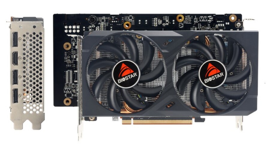 Placa video Biostar "AMD Radeon RX 6650 XT", 8GB GDDR6, 128 bit, PCI-E 4.0, 3 x DisplayPort 1.4a, 1 x HDMI 2.1, racire activa 2 x fan, "VA6656TM81"