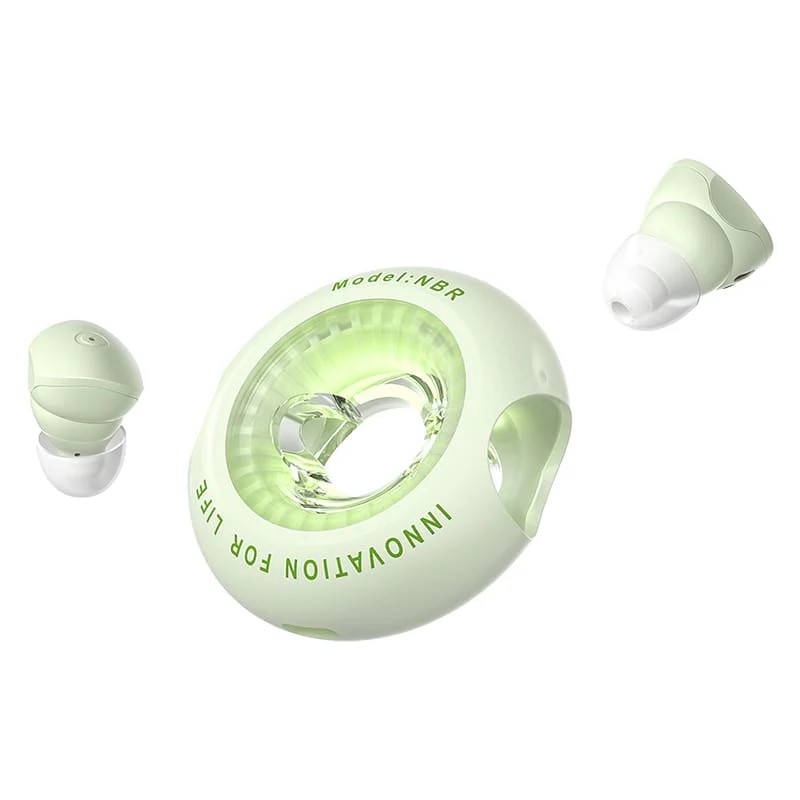 Casti TWS Vention "Tiny T17", tip butoni, utilizare multimedia, Bluetooth 5.3, acumulator 35mAh/300mAh, durata baterie pana la 20 ore, IPX4, verde, "NBRG0" (timbru verde 0.18 lei) - 6922794786424