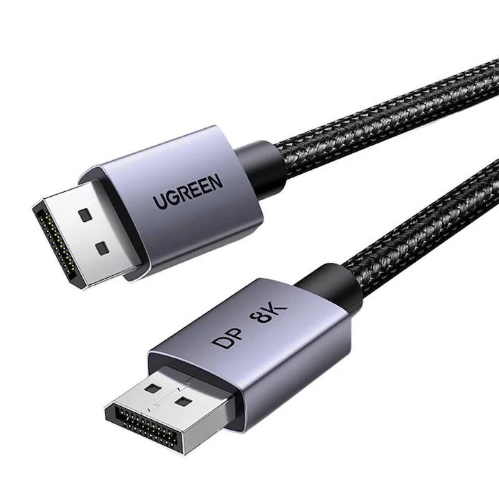 CABLU video Ugreen, "DP120" DP 1.4 (T) la DP 1.4 (T), 8K la 60Hz, lungime 3m, braided, negru "25906" (timbru verde 0.08 lei) - 6941876229062