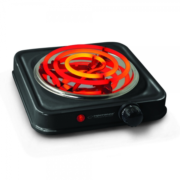 Plita electrica Esperanza Etna EKH012K 1000W 21 cm Negru "EKH012K" (timbru verde 4 lei)