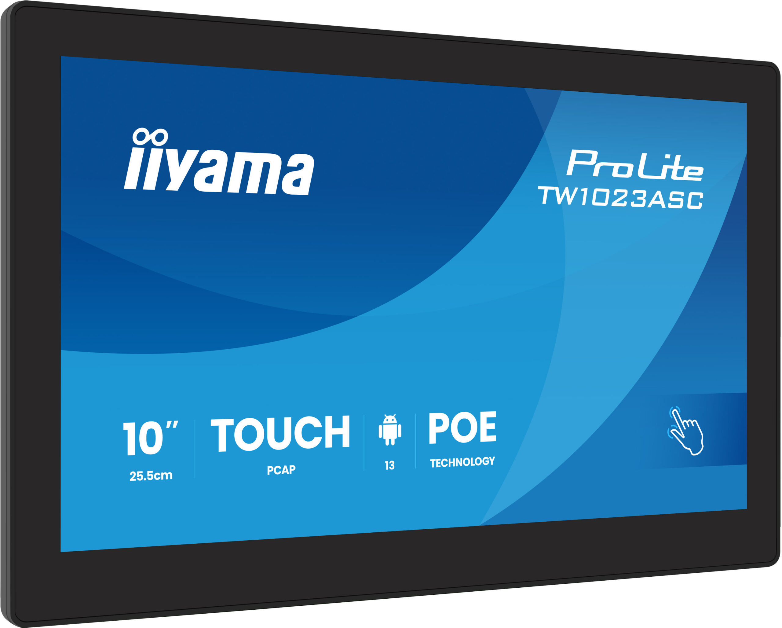 TW1023ASC-B3P 10,1" Panel-PC with Android 13+GMS, SOC uad-core RK3568 4GB, Storage 32GB, PCAP 10-Points Touch, 280x800, IPS panel, Speakers, POE, WIFI, BT5.2, SD Slot, HDMI-out "TW1023ASC-B3P" (timbru verde 7 lei)