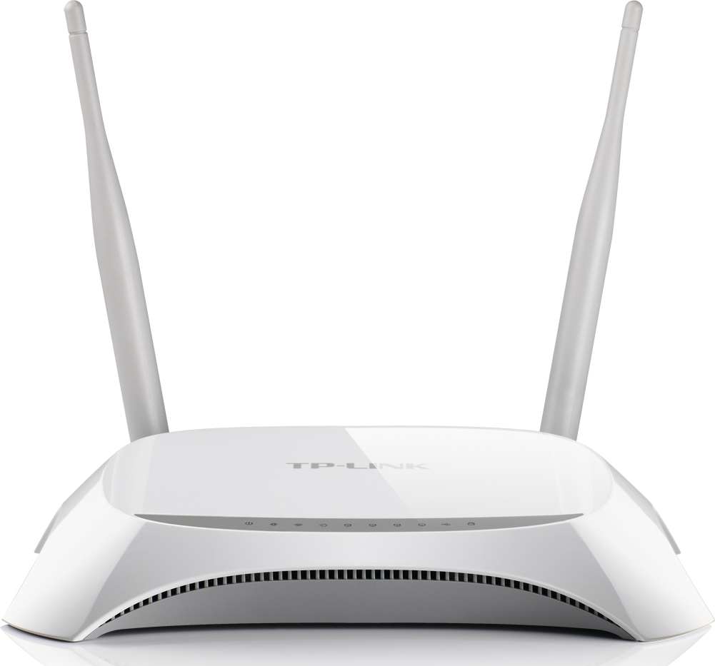 ROUTER TP-LINK wireless. portabil, 3G 300Mbps, 4 porturi 10/100Mbps, compatibil UMTS/HSPA/EVDO, 3G USB modem, 3G/WAN failover, 2T2R, 2.4GHz, 802.11n/g/b, 2 antene "TL-MR3420" (timbru verde 0.8 lei)