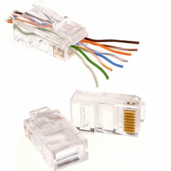 Mufa RJ45 UTP SPACER, Cat6 PassThrough, 100buc/punga, (include timbru verde 0.03lei), "SPCN-RJ45PASS-UTP-CAT6"