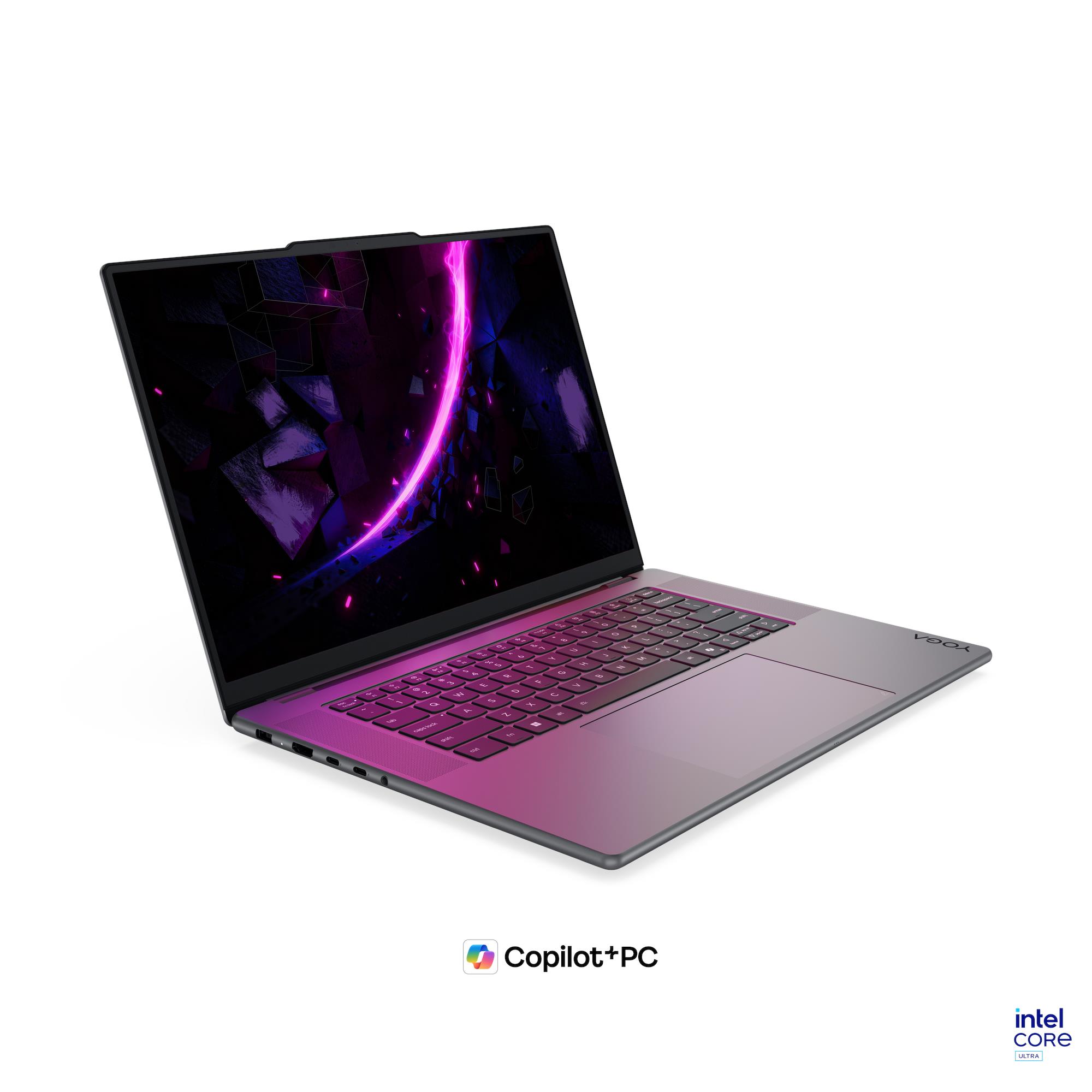 16 Yoga Pro 9 16IPH11, 2.8K OLED 120Hz Touch, Procesor Intel® CoreTM Ultra 7 356H (18M Cache, up to 4.70 GHz), 32GB LPDDR5X, 1TB SSD, GeForce RTX 5060 8GB, Win 11 Pro, Thunder Grey, 3Yr Onsite Premium Care "83SF000XRM" (timbru verde 3.5 lei)
