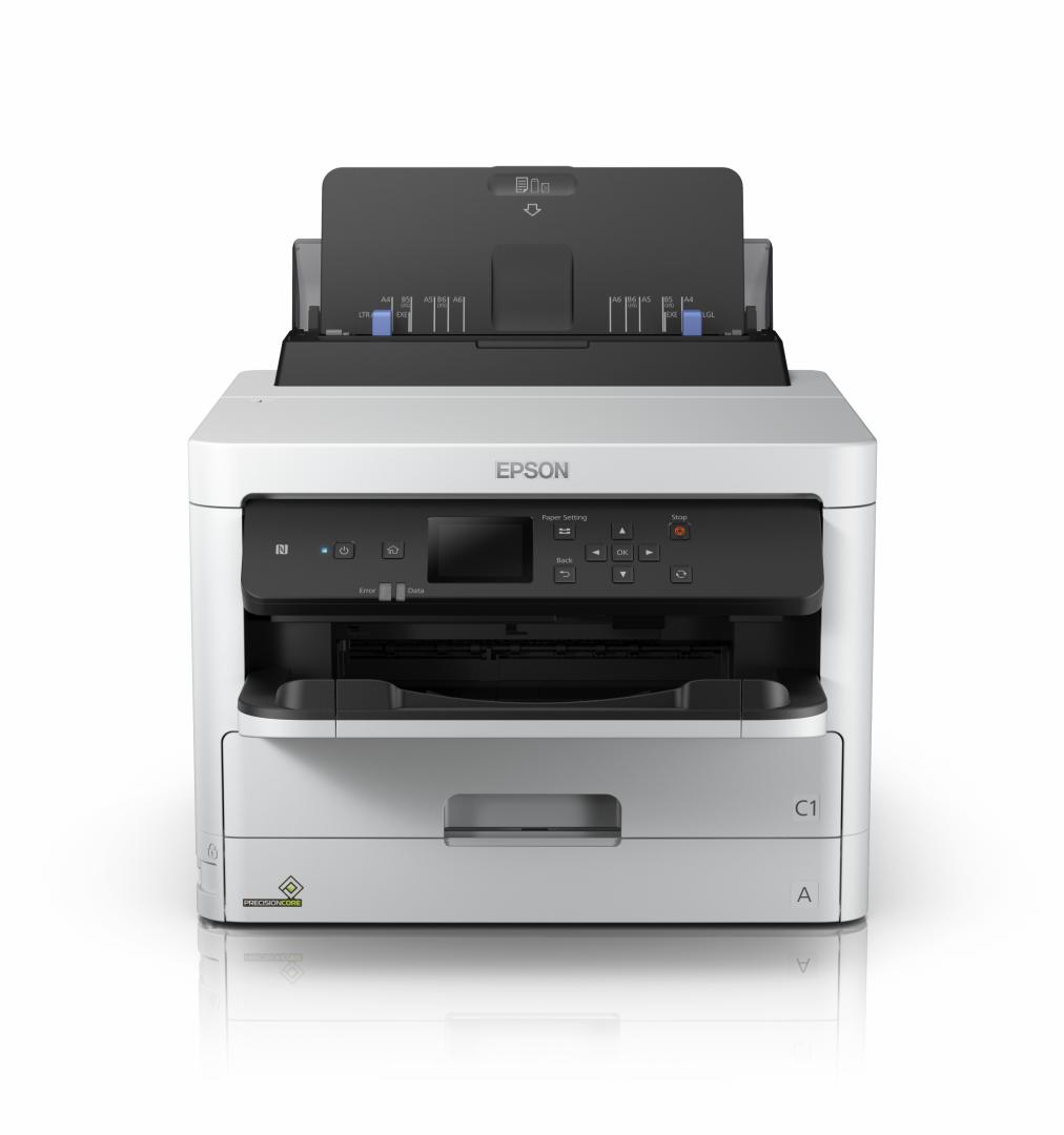 Imprimanta Inkjet Mono Epson WF-M5299DW, A4, Functii: Imprimare,Viteza Print Mono:24ppm,Viteza Print color:,Conectiv:USB|Retea|Wi-Fi,Duplex:,ADF:Da(Timbru Verde 23lei), "C11CG07401"